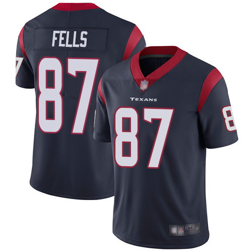 Houston Texans Limited Navy Blue Men Darren Fells Home Jersey NFL Football #87 Vapor Untouchable->youth nfl jersey->Youth Jersey